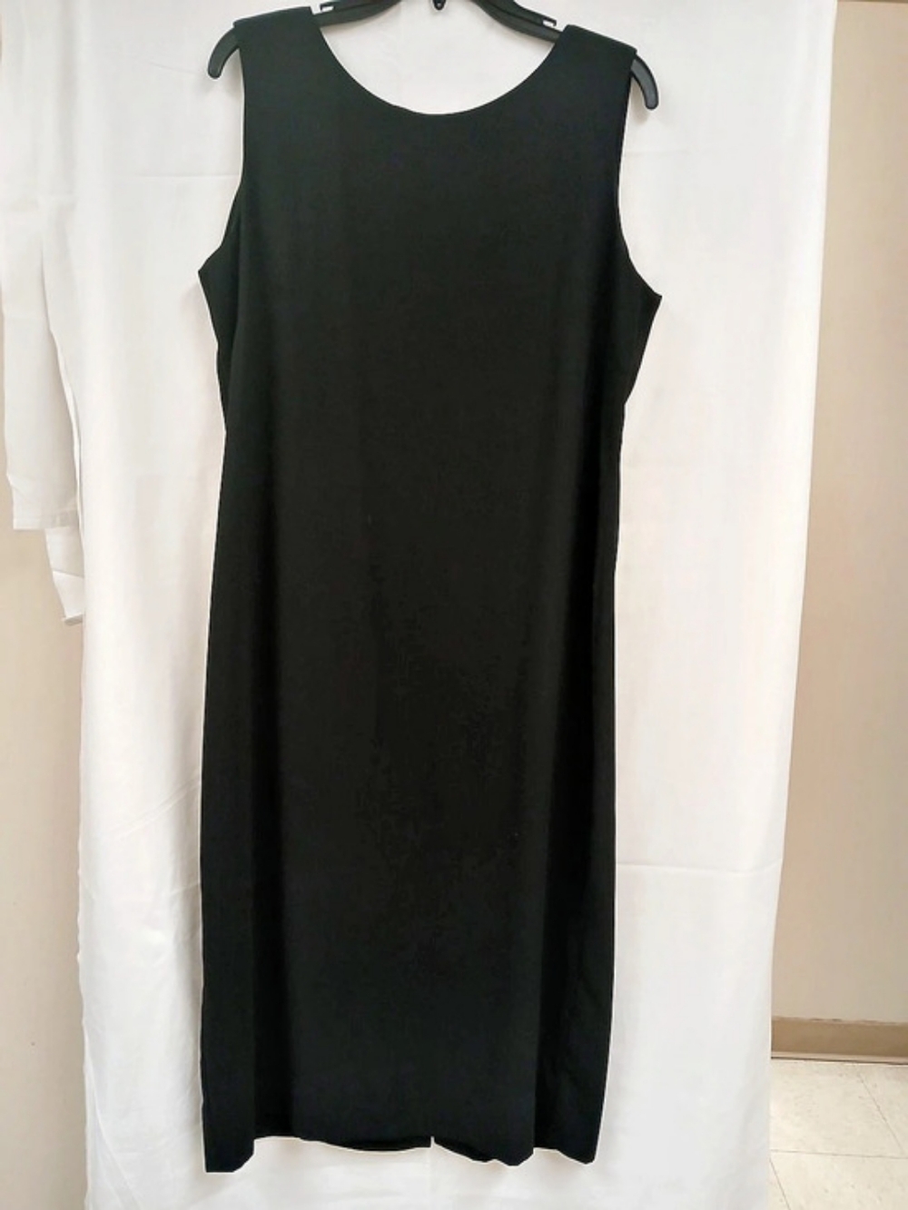 Leslie Fay Classics Black Sleeveless Midi Dress Size 14